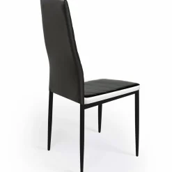 IDMarket Chaises de salle à manger noires et blanches ROMANE* Collection Contemporaine|Tables Et Chaises