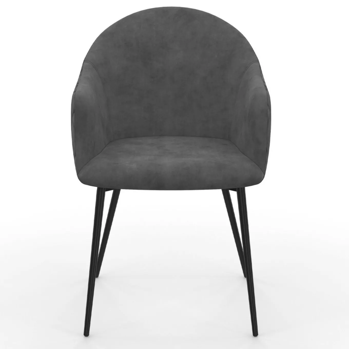 IDMarket Chaises de salle à manger design en velours gris foncé* Collection Vintage|Tables Et Chaises