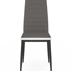 IDMarket Chaises de salle à manger grises et blanches ROMANE* Collection Contemporaine|Salle À Manger Complète