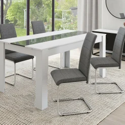 IDMarket Chaises design gris anthracite pour salle à manger* Collection Contemporaine|Salle À Manger Complète