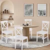 IDMarket Chaises en bois blanc lot de 4* Collection Contemporaine|Salle À Manger Complète