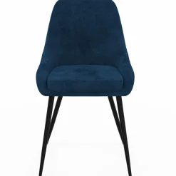 IDMarket Chaises en velours multicolor avec demi-accoudoirs* Chaises|Collection Moderne