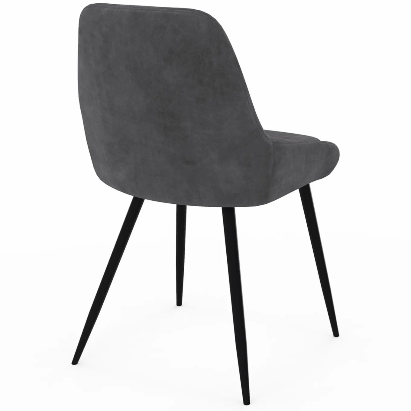 IDMarket Chaises en velours multicolor avec demi-accoudoirs* Chaises|Collection Moderne