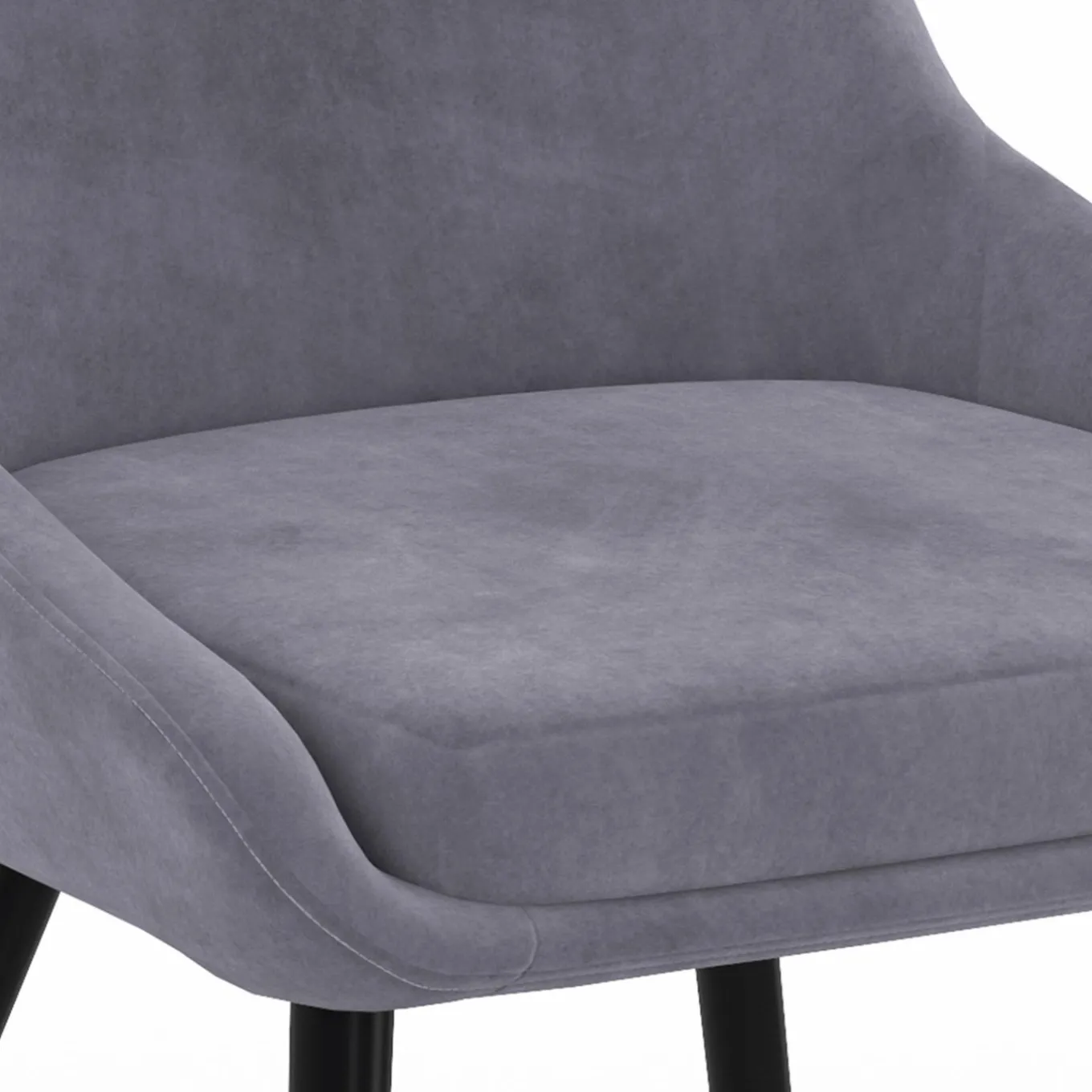 IDMarket Chaises en velours multicolor avec demi-accoudoirs* Chaises|Collection Moderne