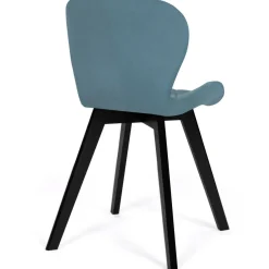 IDMarket Chaises en velours pastel bleu, gris clair, gris foncé et rose* Collection Moderne|Chaises