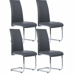 IDMarket Chaises grises design pour salle à manger MIA* Collection Contemporaine|Tables Et Chaises