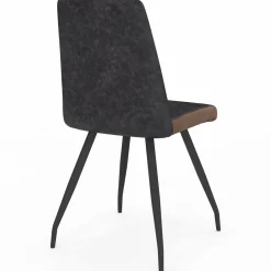 IDMarket Chaises grises liseré marron pieds araignée pour salle à manger* Chaises|Tables Et Chaises
