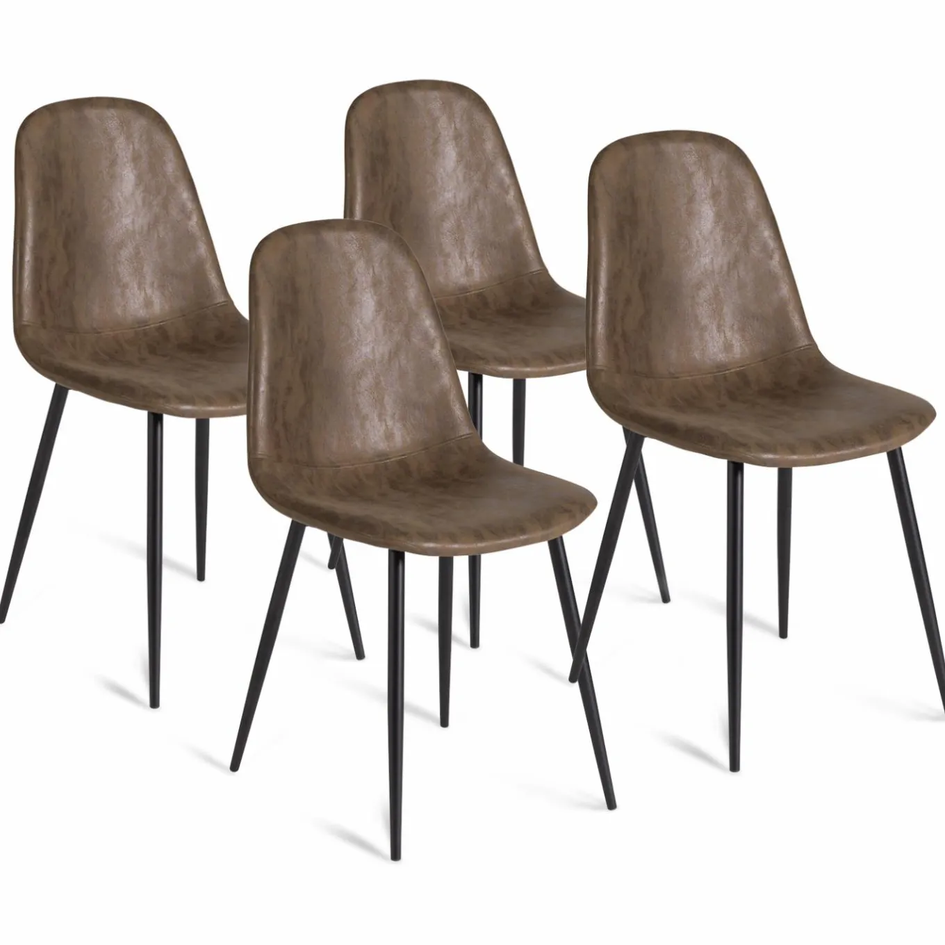 IDMarket Chaises marron vintage* Collection Vintage|Collection Industrielle