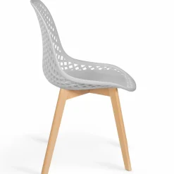 IDMarket Chaises noir, gris clair, blanc et jaune* Collection Scandinave|Chaises