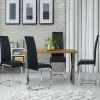 IDMarket Chaises noires design pour salle à manger MIA* Collection Contemporaine|Salle À Manger Complète