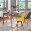 IDMarket Chaises scandinaves 4 couleurs : gris foncé, gris clair, blanc et jaune* Collection Scandinave|Salle À Manger Complète