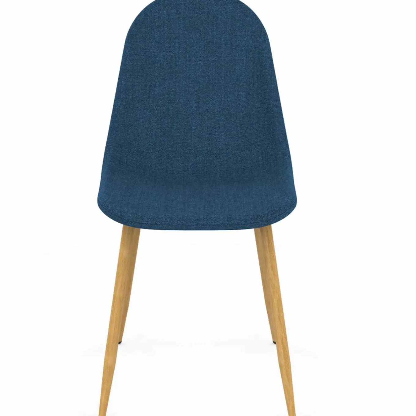 IDMarket Chaises scandinaves en tissu bleu canard pour salle à manger* Collection Scandinave|Chaises