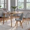 IDMarket Chaises scandinaves grises avec coussin* Collection Scandinave|Salle À Manger Complète