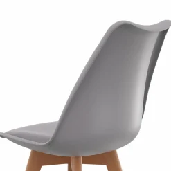 IDMarket Chaises scandinaves grises avec coussin* Collection Scandinave|Salle À Manger Complète