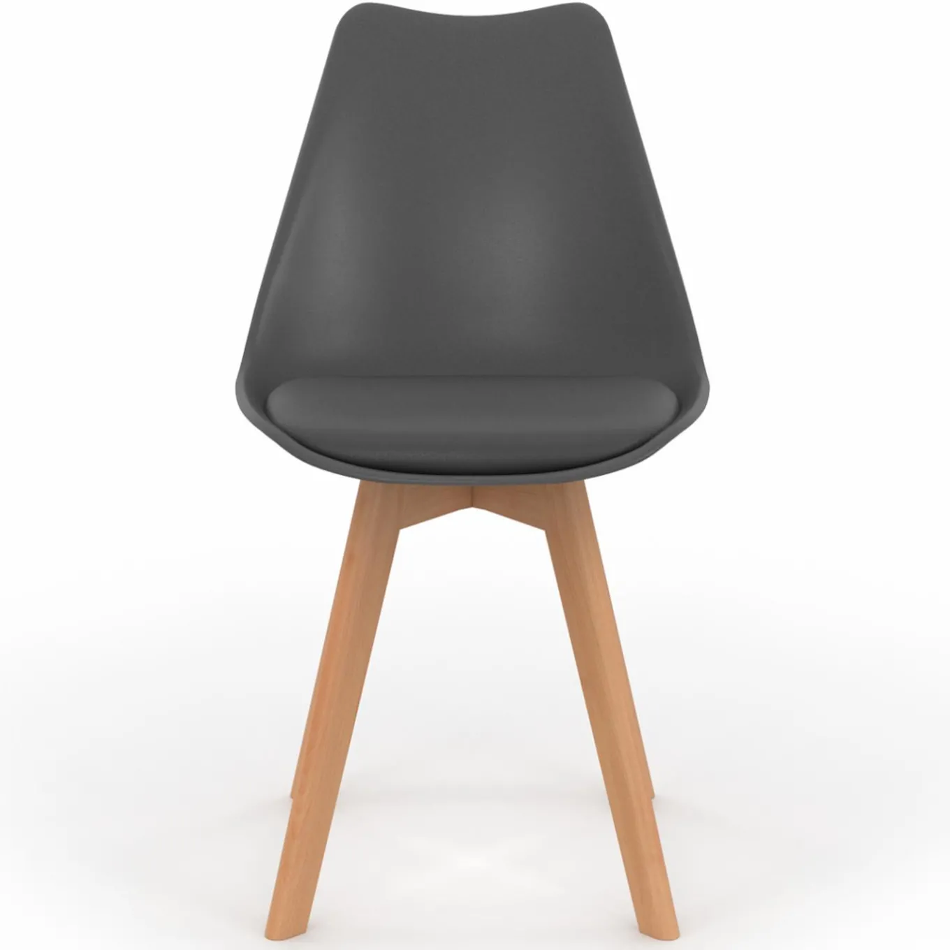 IDMarket Chaises scandinaves mix color : gris foncé, gris clair, patchworks marron* Collection Scandinave|Salle À Manger Complète