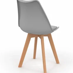 IDMarket Chaises scandinaves mix color blanc, gris clair et patchworks* Collection Scandinave|Tables Et Chaises