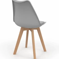 IDMarket Chaises scandinaves patchworks noirs, gris et blancs* Collection Scandinave|Chaises