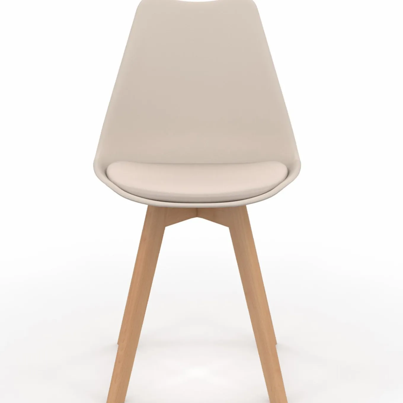 IDMarket Chaises scandinaves terracotta et beige* Collection Scandinave|Chaises