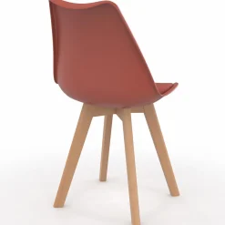 IDMarket Chaises scandinaves terracotta et beige* Collection Scandinave|Chaises
