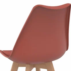 IDMarket Chaises scandinaves terracotta et beige* Collection Scandinave|Chaises