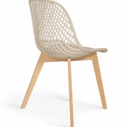 IDMarket Chaises terracotta et beige* Collection Scandinave|Chaises