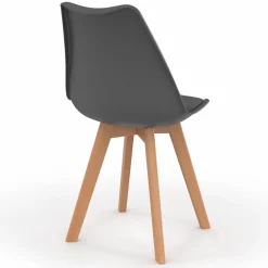 IDMarket Chaises terracotta, gris, beige style scandinave* Collection Scandinave|Tables Et Chaises
