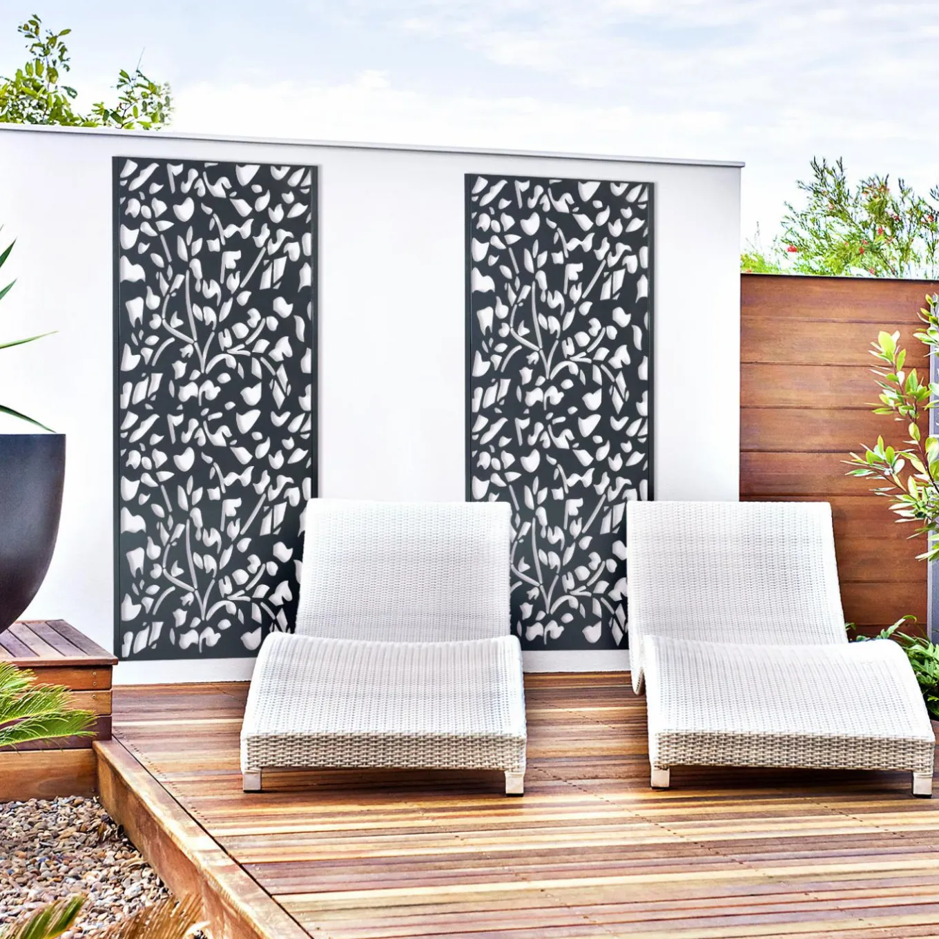 IDMarket Claustra décoratif extérieur* Panneaux Occultants