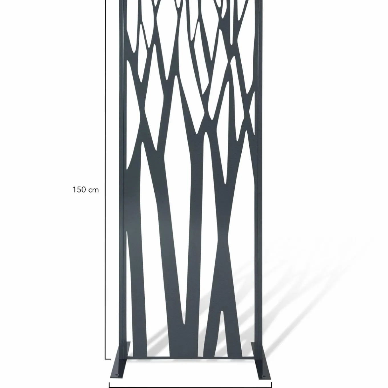 IDMarket Claustra extérieur métal gris design 150 x 50 cm* Panneaux Occultants