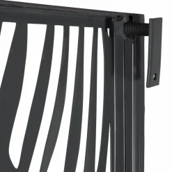 IDMarket Claustra extérieur métal gris motif palmier* Panneaux Occultants