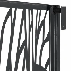 IDMarket Claustra extérieur métal gris motif arbre* Panneaux Occultants