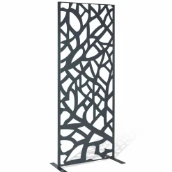 IDMarket Claustra extérieur métal gris design* Panneaux Occultants