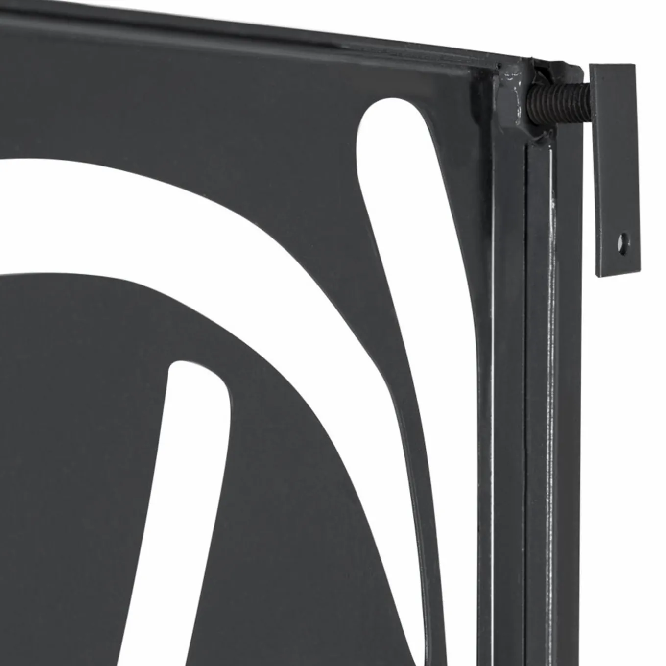 IDMarket Claustra extérieur métal gris motif floral* Panneaux Occultants