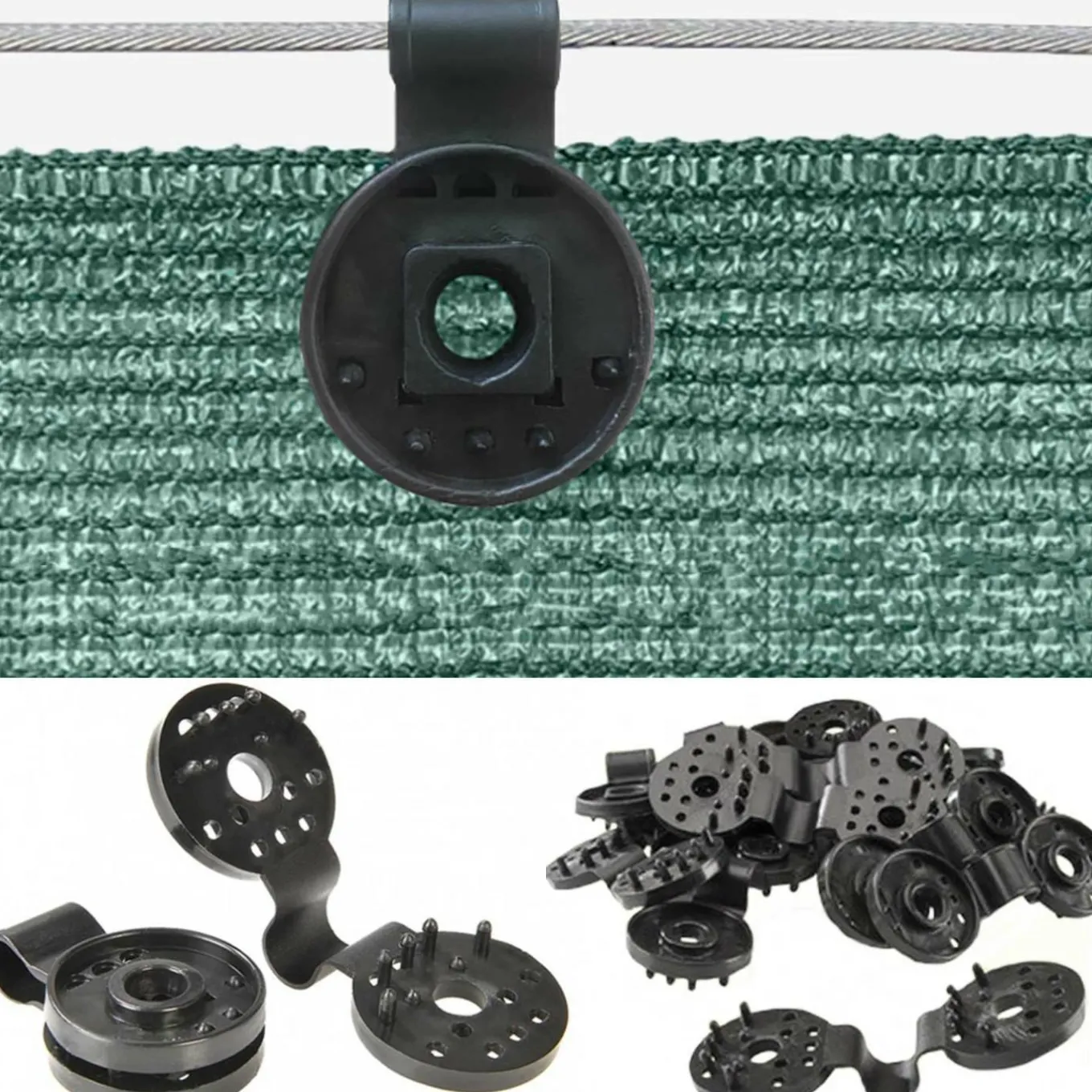 IDMarket Clips et attaches brise vue x20 pcs* Brise-Vues