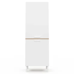 IDMarket Colonne de cuisine hêtre et blanc* Collection Contemporaine|Buffets De Cuisine