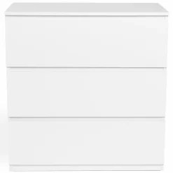 IDMarket Commode 3 tiroirs blanche* Meubles Tiroirs|Meubles Bas