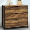 IDMarket Commode design industriel 3 tiroirs avec étagère* Meubles Tiroirs|Meubles Bas