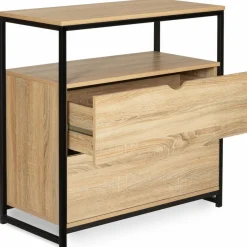 IDMarket Commode industrielle 2 tiroirs* Meubles Tiroirs|Meubles Bas