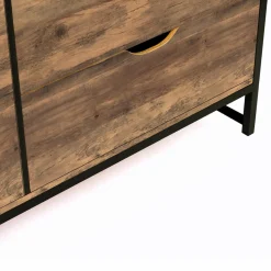 IDMarket Commode industrielle 4 tiroirs avec étagère* Meubles Tiroirs|Meubles Bas