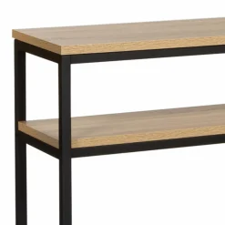 IDMarket Console bois et métal double plateau 100 cm* Meubles Bas|Collection Agencement Magasin