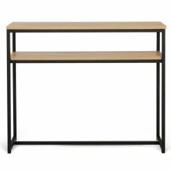 IDMarket Console bois et métal double plateau 100 cm* Meubles Bas|Collection Agencement Magasin