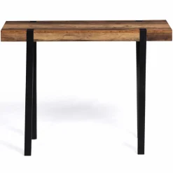 IDMarket Console bois foncé pied épingle* Collection Agencement Magasin|Collection Vintage