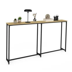 IDMarket Console bout de canapé table d'appoint design industriel* Petits Meubles|Consoles