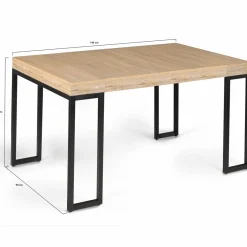 IDMarket Console extensible industrielle 140 cm* Meubles En Bois|Collection Industrielle