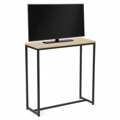 IDMarket Console industrielle bois et métal* Meubles En Bois|Collection Industrielle