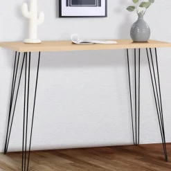 IDMarket Console vintage bois pieds épingle* Meubles En Bois|Collection Agencement Magasin