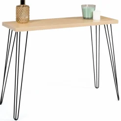 IDMarket Console vintage bois pieds épingle* Meubles En Bois|Collection Agencement Magasin