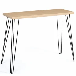 IDMarket Console vintage bois pieds épingle* Meubles En Bois|Collection Agencement Magasin