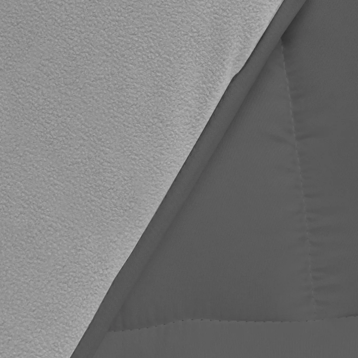 IDMarket Couette polaire biface 140x200 cm gris clair et foncé* Couettes Et Oreillers|Chambre Complète Adulte