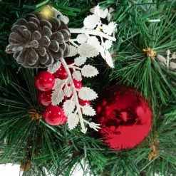 IDMarket Couronne de Noël avec 20 LED blanche* Décoration Et Accessoires|Plantes Artificielles