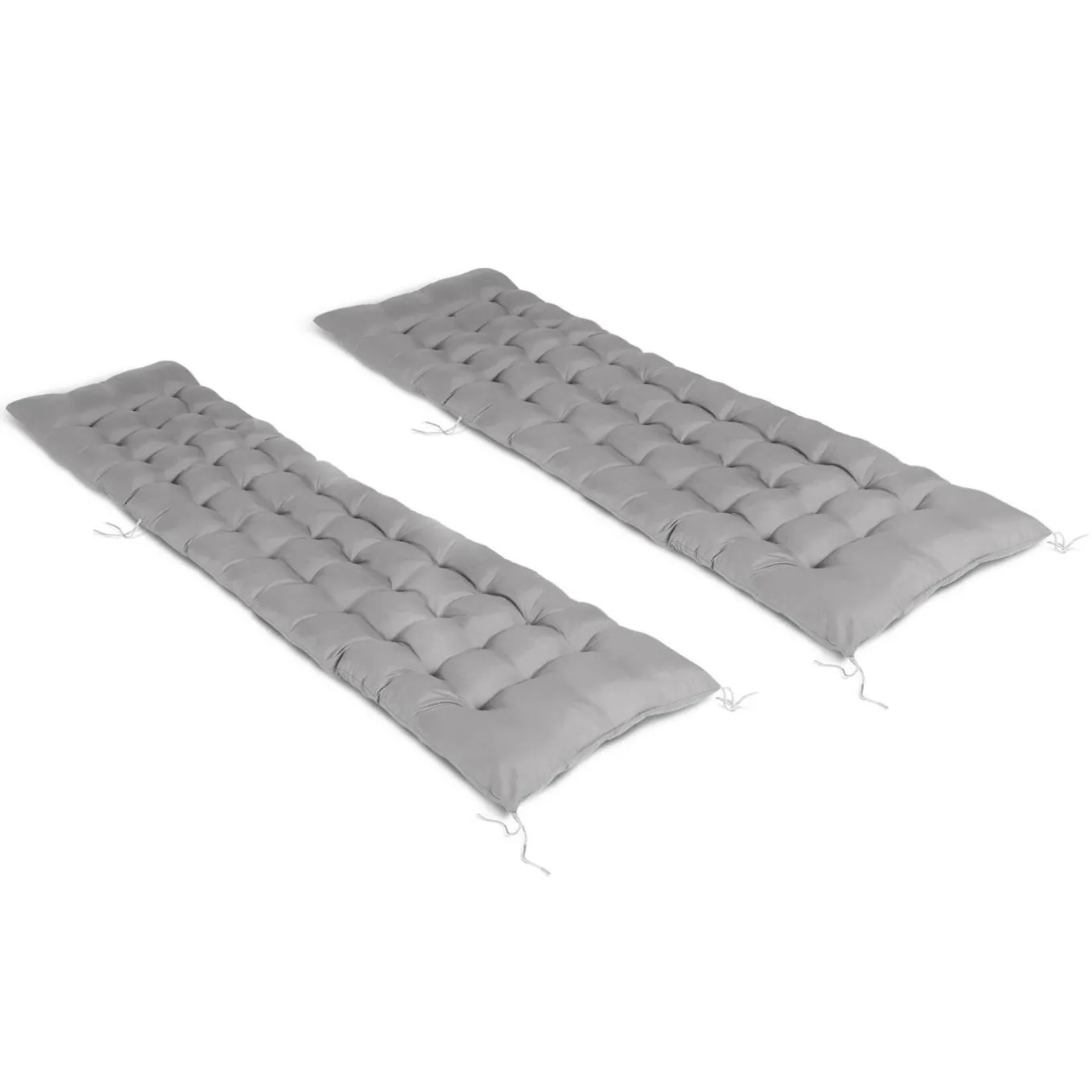IDMarket Coussin bain de soleil transat gris 180 cm* Bains De Soleil|Fauteuils De Jardin
